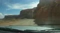 Precarious switch back dirt road coming of high desert into Mexican Hat - 8 Video HD