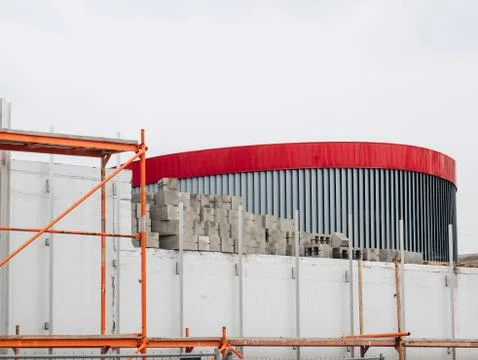 Precast concrete wall panel for construction modern building Stock Photos