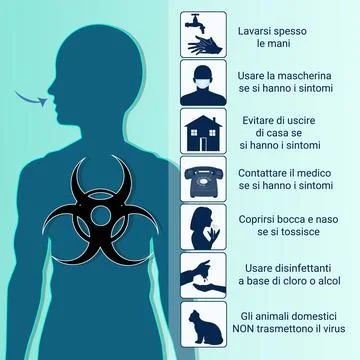 Precaution for coronavirus infection 스톡 일러스트