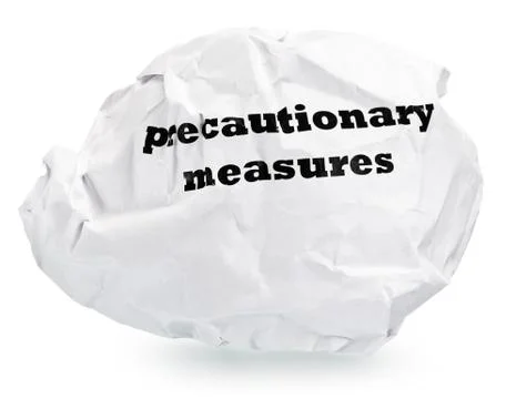 Precautionary measures Stock Photos
