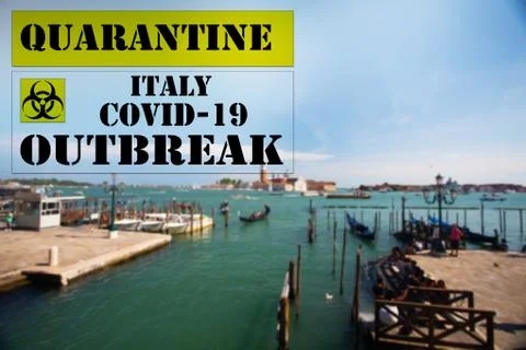 Precautionary security measures to counter the spread of Coronavirus in Italy Stock Photos