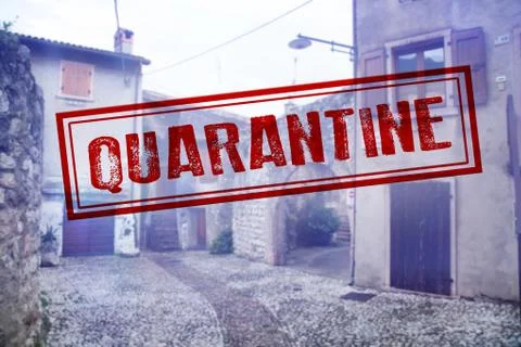 Precautionary security measures to counter the spread of Coronavirus in Italy Stock Photos
