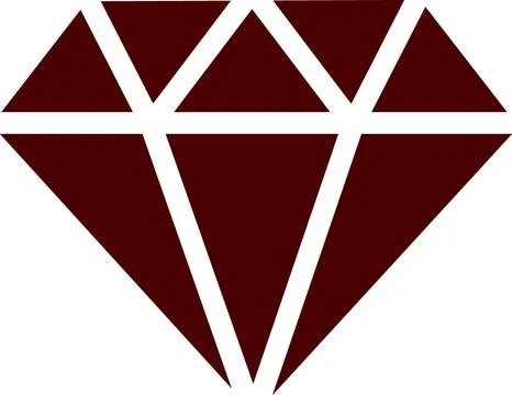 Precious diamond gemstone flat design icon symbol Illustrazione stock