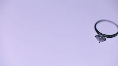 Precious Diamond Ring - For Wedding Or Engagement Video stock 123320785