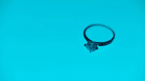 Precious Diamond Ring - For Wedding Or Engagement All colours Stock-Footage 123320805