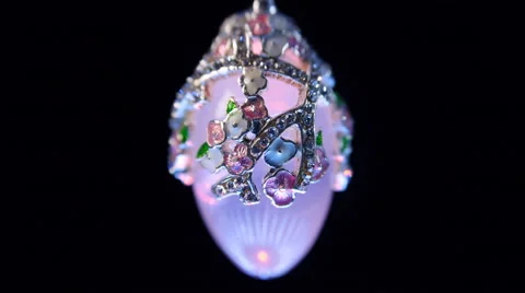 Precious earring in the rays of light Stock Footage 45301567
