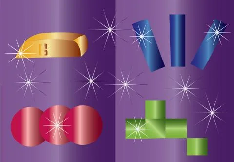 Precious gems 2 Stock Illustration