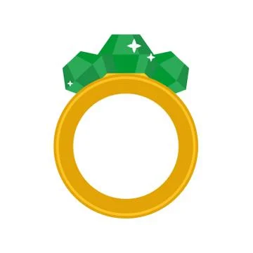 Precious ring with stone gems vector illustration イラスト素材