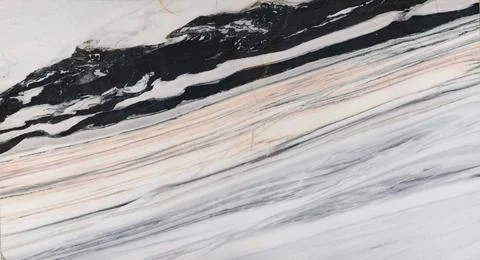 Precious stone diagonal lines. Black, grey veins with bright background. Stock Photos