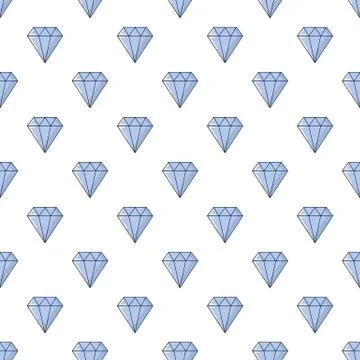 Precious stone pattern seamless Stock Illustration