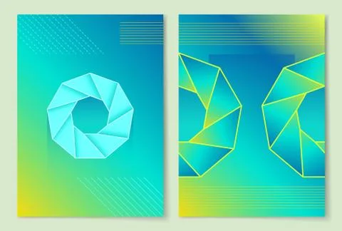 Precious Stone Poster Set Vector Illustration Stockillustratie
