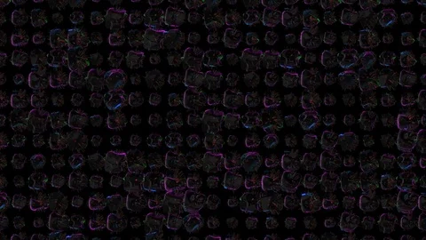 Precious stones of different sizes. cinematic magical background. seamless loop. Video stock 83554975