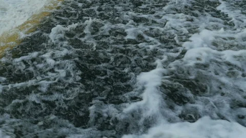 Precipice of a waterfall Stock Footage 123857870