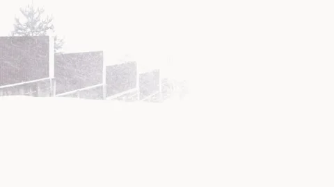 Precipitation in the form of large amounts of snow. Winter behind pride Stock Footage 240089502