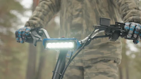 Precise handling displayed during intense offroad adventure. Rider demonstrates Stock Footage 332048341