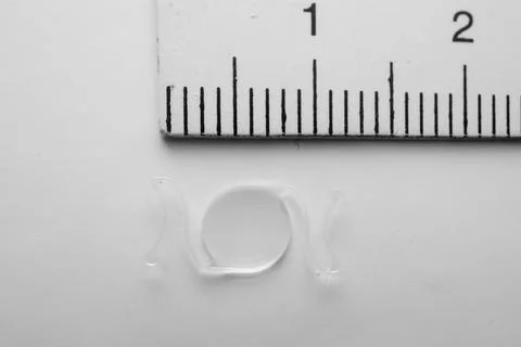 Precise Intraocular Lens Measurement Using Metric Scales Stock Photos