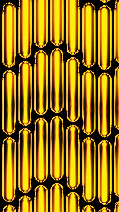 Precise Placement Of Reflective Gold Capsules Illustrates Principles Of Luxury Stock Footage 346012017