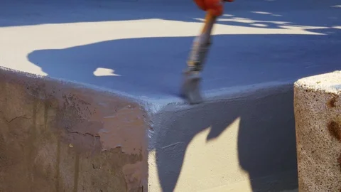 Precise profile painting, grey Stock Footage 116269191