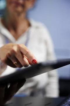 Precise repairmen working in data center 스톡 사진