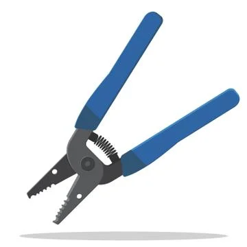 Precise wire stripper. Stock Illustration