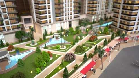 Precision 3D Renderings of Evolving Properties Stock Footage 251329399