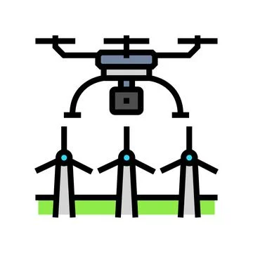 Precision agriculture color icon vector illustration Stock Illustration
