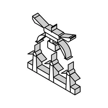 Precision agriculture isometric icon vector illustration Stock Illustration