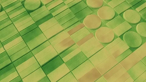 Precision Agriculture NDVI Map Crop Health Index Oblique Aerial Drone Remote Stock Footage 344529612