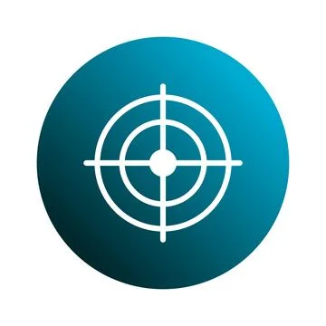 Precision aiming conceptual symbol for achieving objectives and desired out.. Stock Illustration