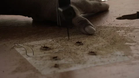 Precision and Skill - Mastering Woodworking Techniques Stock Footage 314475556