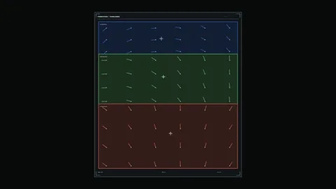 Precision Coordinate Tracking HUD Seamless Loop Stock Footage 342290515