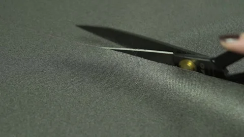 Precision Cutting Tools and Techniques that are Essential for Fabric Crafting Stock Footage 310260332