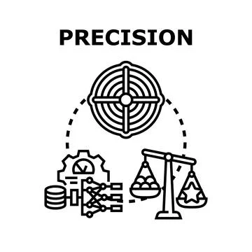 Precision data analysis and optimization concept illustration Stock Illustration