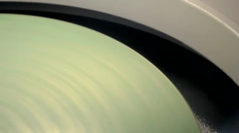 Precision disk rotation, industrial rotated equipment closeup, factory. Stock Footage 40140592