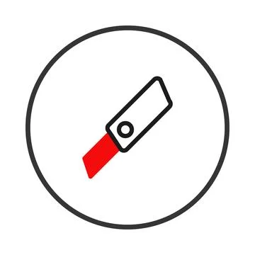 Precision edge tool vector graphic highlighting sharpness and accuracy with.. Stockillustratie