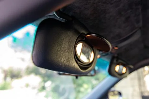 Precision engineering inside the car and out. Stock Photos