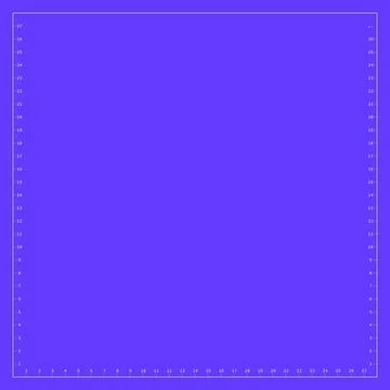 Precision frame measuring scale ruler overlay violet background technical Stock Illustration