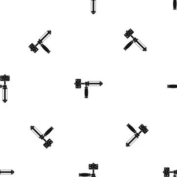 Precision grinding machine pattern seamless black Illustrazione stock