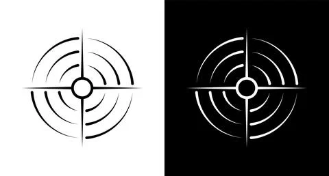 Precision icon collection for web, ui, mobile apps. Precision sign symbol. Stock Illustration