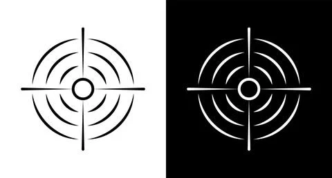 Precision icon collection for web, ui, mobile apps. Precision sign symbol. Stock Illustration