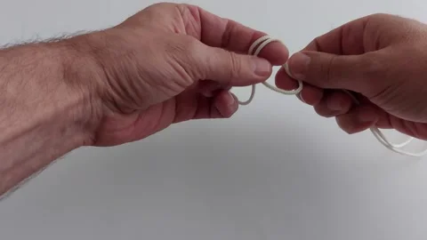 Precision Knot-Tying: Strength Stability in Motion 스톡 동영상 309912540