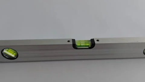 Precision Level Tool for Perfect Surface Alignment Vídeos de archivo 309912485