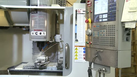 Precision machine shop Video stock 167483848