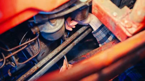 Precision Maintenance of Engine Components Stock Footage 339108528