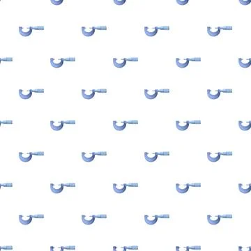 Precision measuring micrometers forming a seamless pattern Illustrazione stock