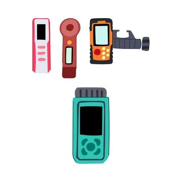 Precision measuring tools for professional construction and engineering Stock Illustration