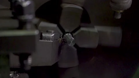 Precision in Motion- Industrial Blade Rotation Stock Footage 287644264