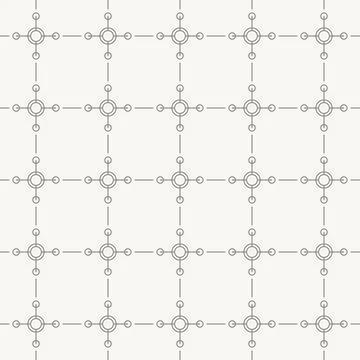 Precision node matrix layout, Seamles pattern in line design. precision, node Stockillustratie