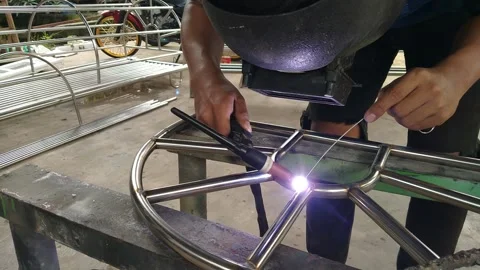 Precision Oxy-Acetylene Welding in Action origional 库存影片 303626597