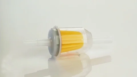 Precision plastic parts on white background 스톡 동영상 81912023